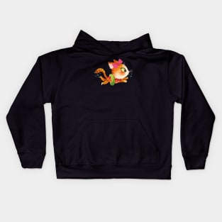 Swimming kitty Kids Hoodie